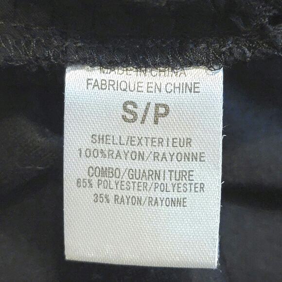 Theory Strapless Sleeveless Tiered Eyelet Black Long Maxi Dress Size S - Picture 13 of 14